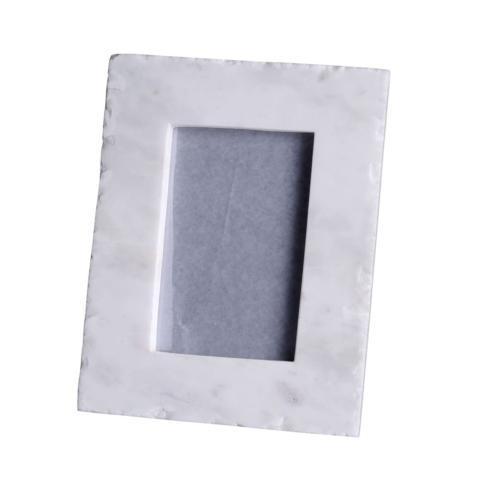 BIDKhome   White Marble Chipped Edge Photo Frame $33.95