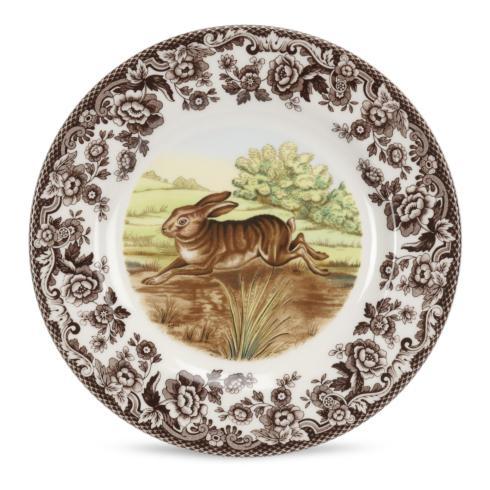 Spode Woodland American Wildlife Elk Salad Plate Earthenware Brown  1381300 