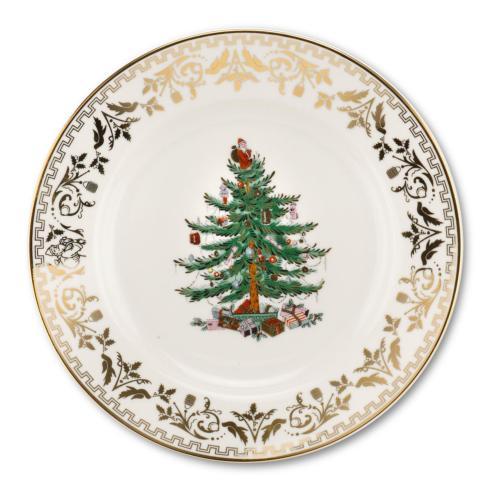 Portmeirion   Christmas Tree Gold Collection Set of 4 Salad Plates $80.00