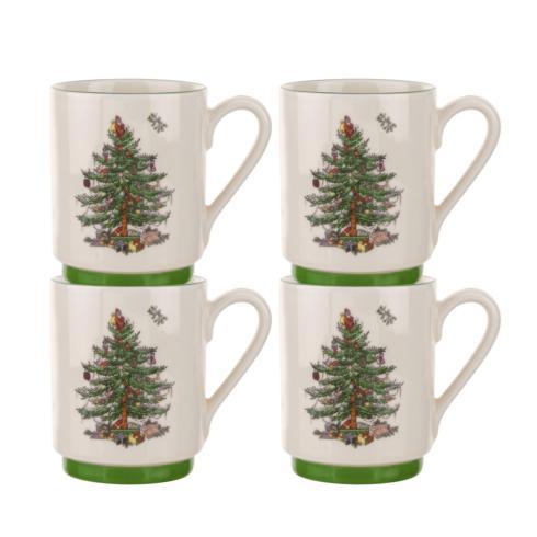 Spode   Spode Christmas Tree Set of 4 Stacking Mugs $79.95