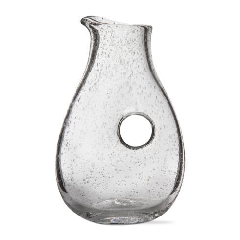 Tag   Bubble glass open handle pitcher $48.95