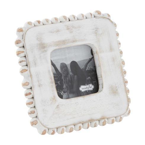 Mud Pie  FRAMES SMALL BEADED PICTURE FRAMES  (holds 3” photo) $15.95