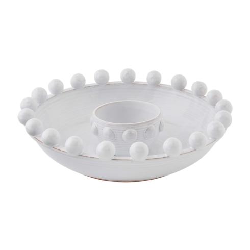 Mud Pie ~ BEADED WHITE CHIP AND DIP BOWL SET, Price $44.95 in Tupelo, MS  from Elizabeth Clair's
