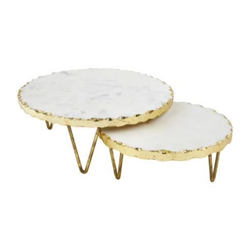 Mud Pie   GOLD MARBLE RISER (Small) $29.95