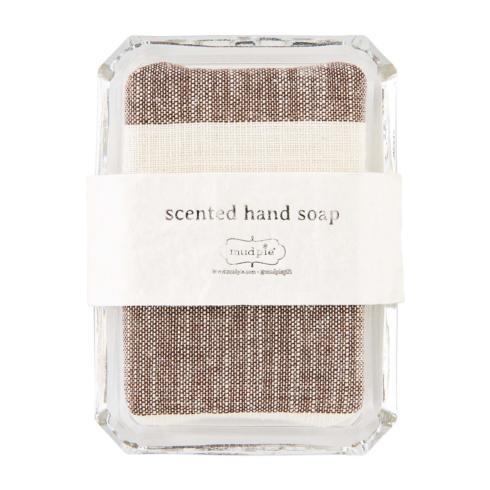 Mud Pie   GLASS SOAP DISH AND LARGE STRIPE HAND SOAP $18.95