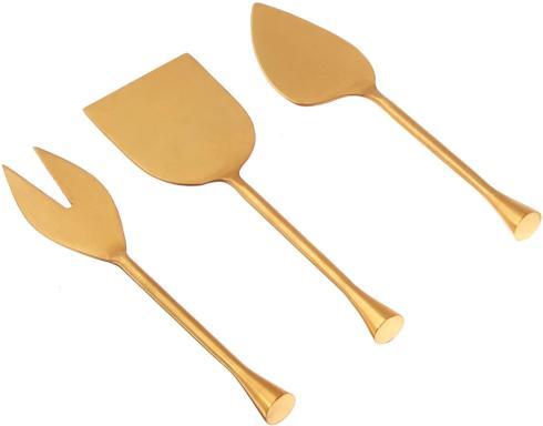 $33.95 Old Hollywood 3 Piece Cheese Tools Set, Gold