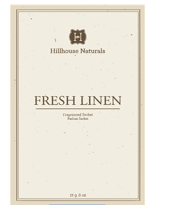 Hillhouse Naturals   Fresh Linen sachet  $4.50