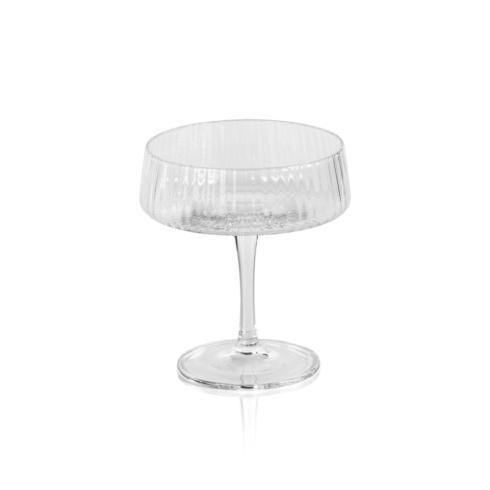 Zodax  Glasses Fluted Textured Martini Glass $14.95