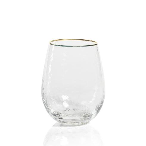 Zodax  Glasses Negroni Hammered Stemless Glass $10.95