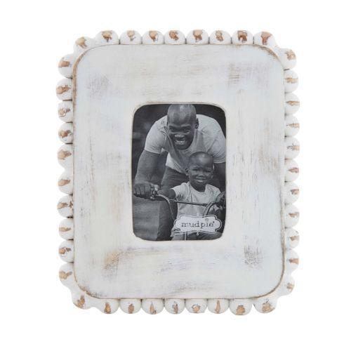 Mud Pie  FRAMES SMALL BEADED PICTURE FRAMES  (holds 3” photo) $15.95