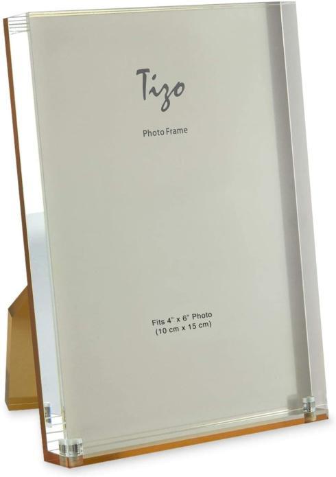 Tizo Designs    Tizo Lucite Frame - Gold Back 4x6  $38.95