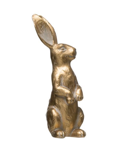 Creative Co-op   Gold Rabbit Figurine (ea) $12.95
