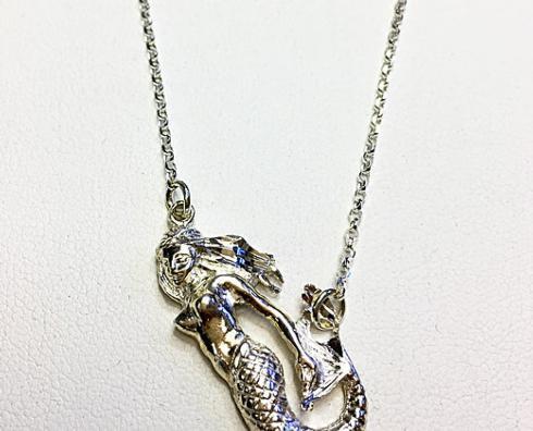 $80.00 Sterling Silver Mermaid Necklace