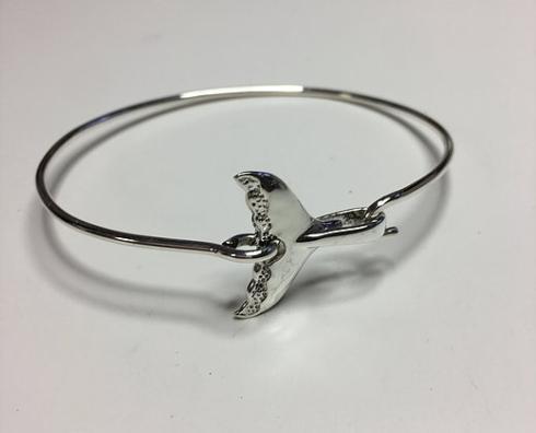 $90.00 STERLING SILVER WHALE TAIL BRACELET