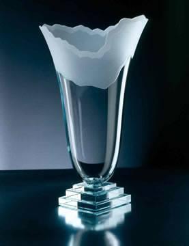$650.00 Scapes Oval Vase-Ice