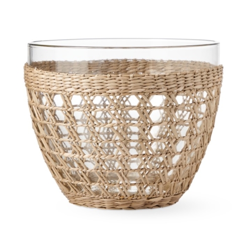 Fischer Evans Exclusives   Seagrass cage salad bowl, large $49.00