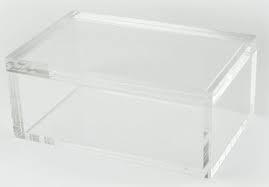 Tizo Designs   Lucite Box, Clear $60.00