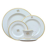Signature Monogram white with gold collection with 6 products