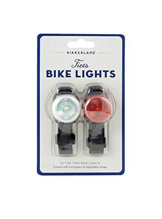 $10.99 Kikkerland Fiets Bike Lights S/2
