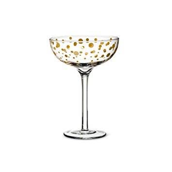 $18.99 Gold Dot Coupe Cocktail Glass