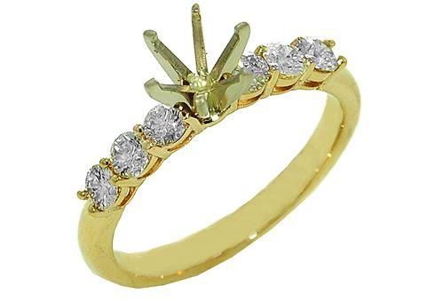 $2,530.00 14k Yellow Gold Diamond Ring