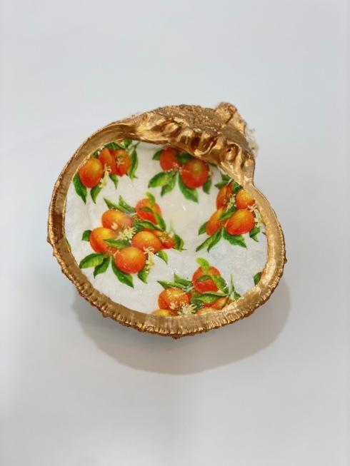 $55.00 Large Oranges Oyster Shell