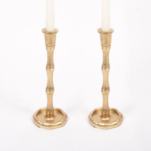 Gaines Jewelers Exclusives   2pc Small Candlestick Set - Gold $69.00