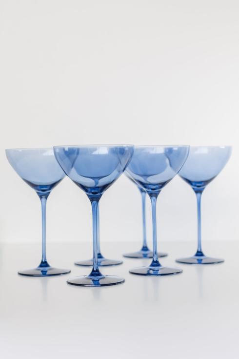 $205.00 ESTELLE COLORED MARTINI GLASS - SET OF 6 {COBALT BLUE}