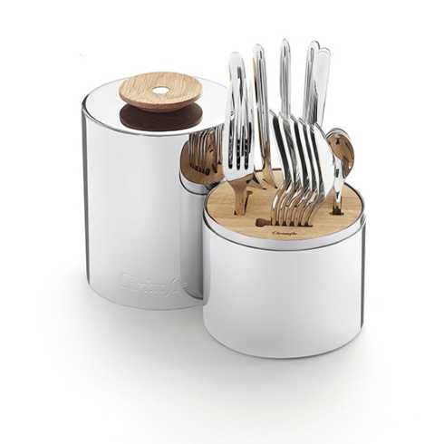 $790.00 24-piece Stainless Steel Set with Storage Capsule