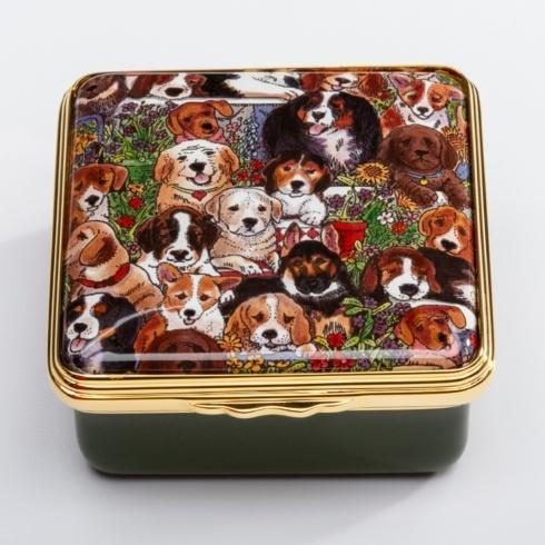 $365.00 " Dogs Leave Pawprints On Your Heart" Enamel Box