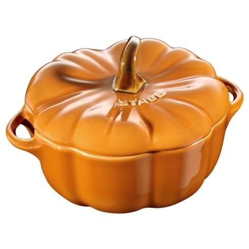 $34.99 Cast Iron 0.75-qt Pumpkin Cocotte  - Burnt Orange