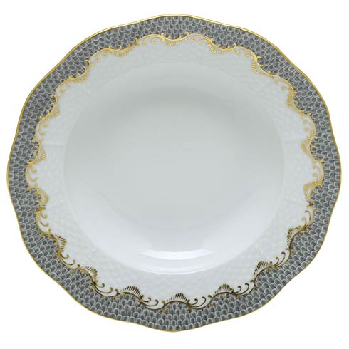 Herend Collections Fishscale Gray Dessert Plate   $245.00
