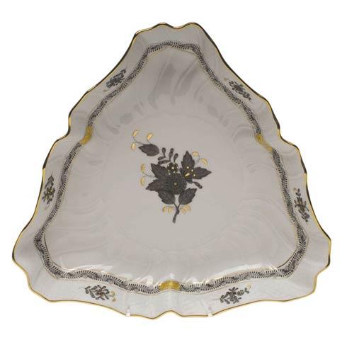 Herend Collections Chinese Bouquet Black Triangle Dish $275.00