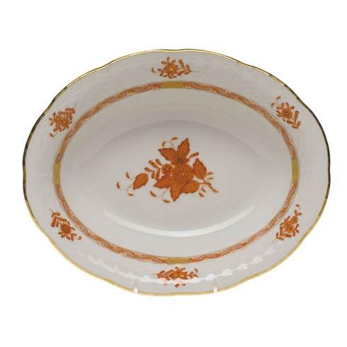 Herend Collections Chinese Bouquet Rust Oval Veg Dish $225.00