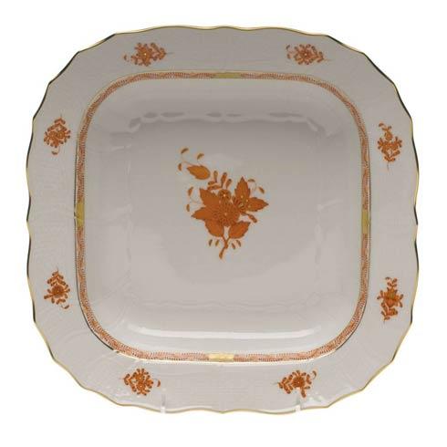 Herend Collections Chinese Bouquet Rust Square Fruit Dish $335.00
