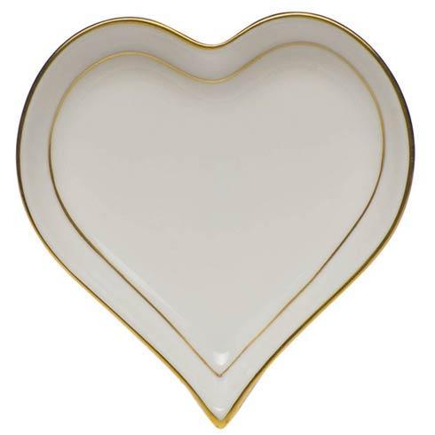 Herend Collections Golden Edge Small Heart Tray $70.00