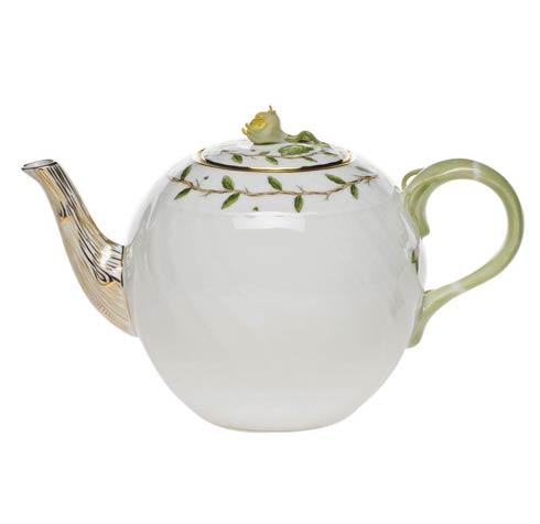 Herend Collections Rothschild Garden Tea Pot W/Rose $335.00
