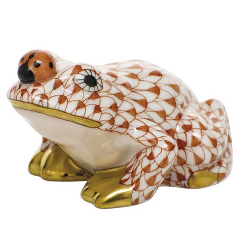 Herend Figurines Frogs Frog with ladybug $340.00