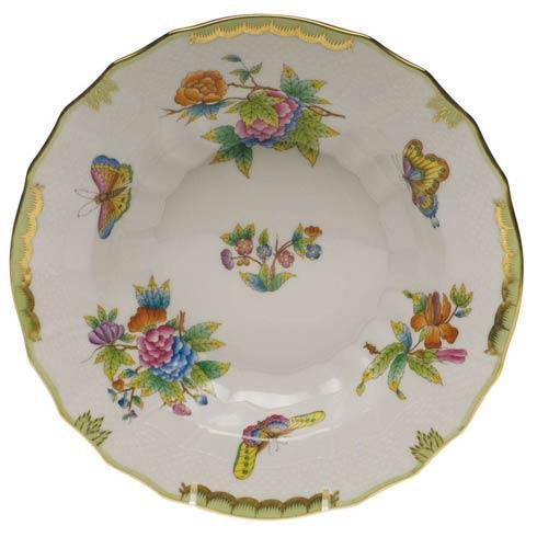 Herend Collections Queen Victoria Green Border Rim Soup $210.00
