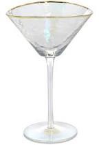 $19.99 Martini Aperitivo Gold Rim Glass