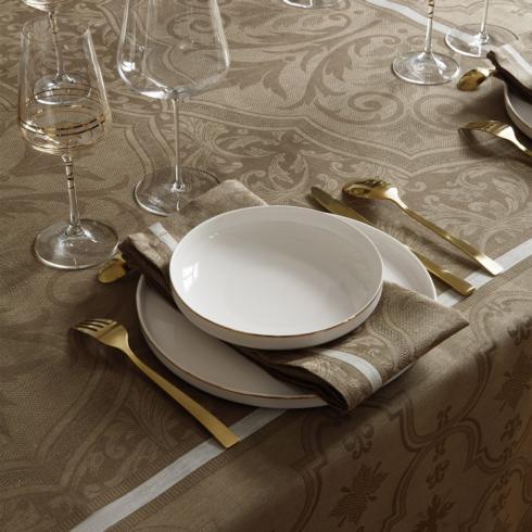 $355.00 Tablecloth 69x69" - Brown