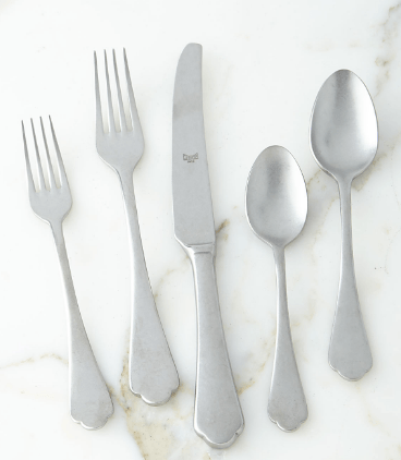 $92.75 5 Piece Place Setting - Pewter Finish