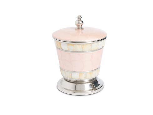 $70.00 Classic 5.5" Covered Canister Pink Ice