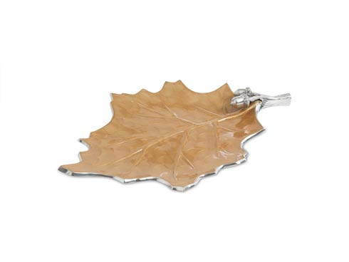 $199.00 Oak Leaf 18" Platter Toffee