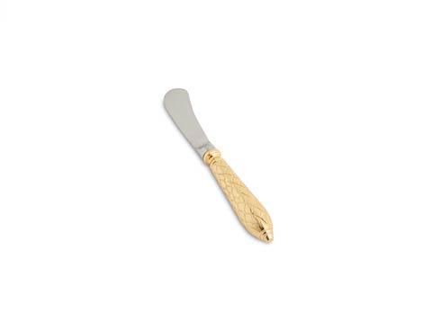 $100.00 Florentine Spreader Knife Gold (Set of 4)