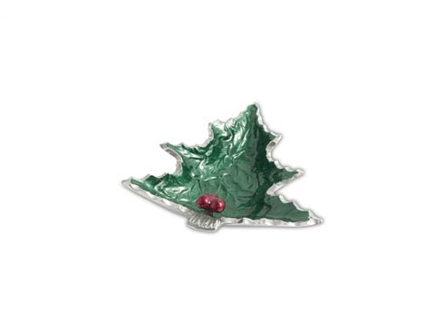 $45.00 Holly Sprig 6.25" Petite Tree Bowl Emerald....