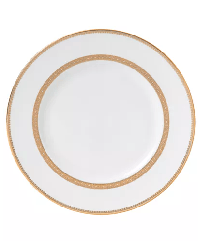 $49.00 Vera Wang Gold Lace Dinner Plate