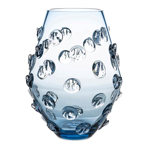Juliska  Gallerie Glass 11" Blue Vase $595.00