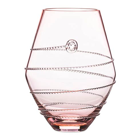 Juliska  Gallerie Glass 6" Pink Vase $175.00