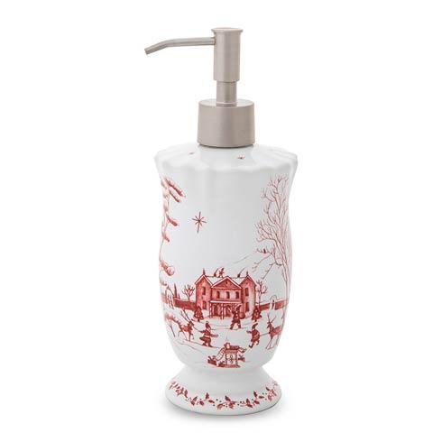 Juliska  Country Estate Winter Frolic Ruby Soap/Lotion/Hand Sanitizer Dispenser $72.00